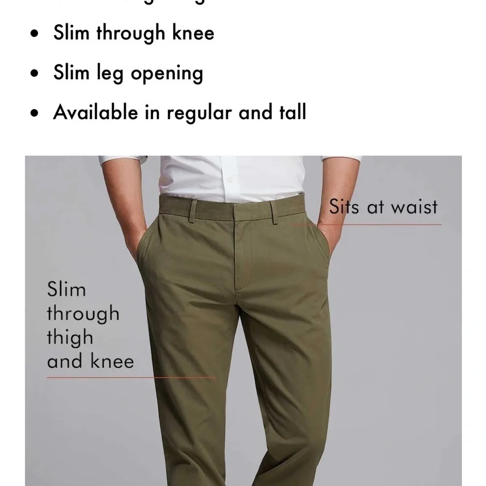 Men’s Banana Republic Aiden Chinos Slim fit pants, Rust Red size 32x32